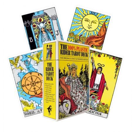 100% Plastic Rider Tarot Deck by Pamela Colman Smith – a waterproof, flexible edition of the iconic Rider-Waite tarot.
