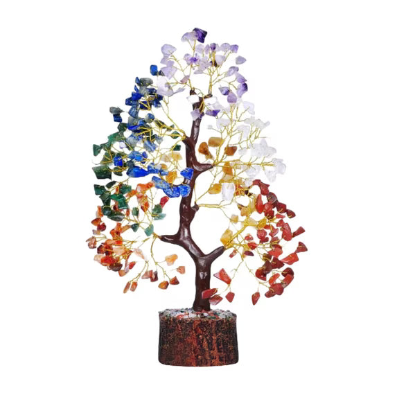 100 Stones Crystal Gem Tree  6"- India