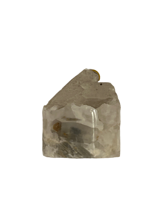 Natural Raw Clear Quartz Cylinder Crystal - From Brazil