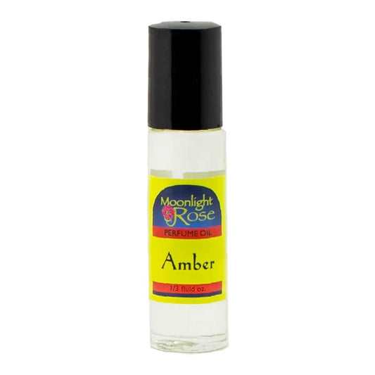 AMBER - MOONLIGHT ROSE BODY PERFUME OIL ROLL ON 1/3oz