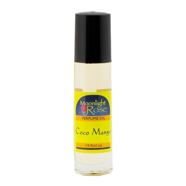 COCO MANGO- MOONLIGHT ROSE BODY PERFUME OIL ROLL ON 1/3oz