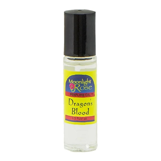 DRAGON'S BLOOD- MOONLIGHT ROSE BODY PERFUME OIL ROLL ON 1/3oz