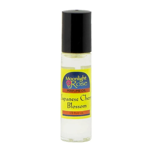 JAPANESE CHERRY BLOSSOM - MOONLIGHT ROSE BODY PERFUME OIL ROLL ON 1/3oz