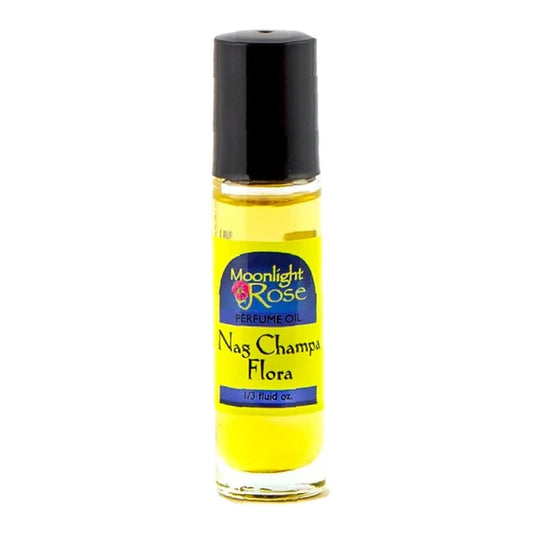 NAG CHAMPA FLORA - MOONLIGHT ROSE BODY PERFUME OIL ROLL ON 1/3oz