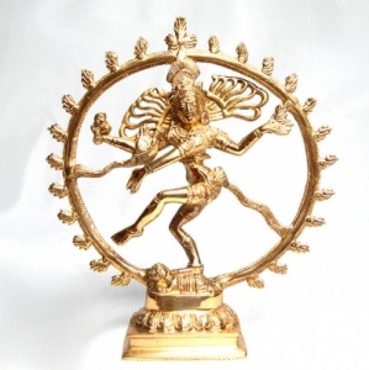 Dancing Shiva Nataraj 4"H Brass Statue