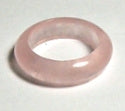 Rose Quartz 6mm Domed Band Ring Size 8