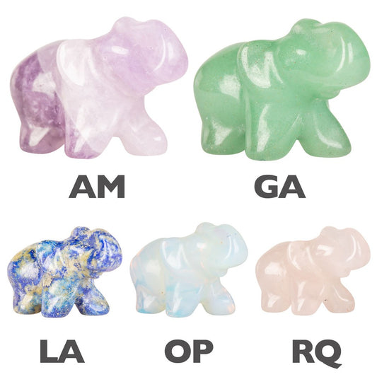 Lapis Lazuli Gemstone Elephant 1" Mini