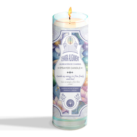 Chakra Alignment Glass Jar Candle 9.5oz 8x2"