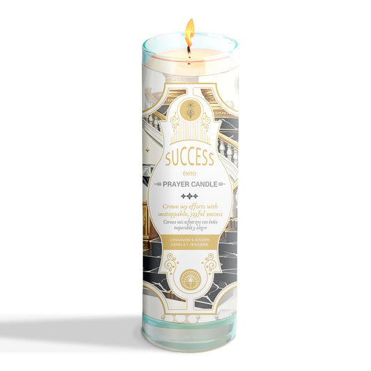 Success Glass Jar Candle 9.5oz 8x2"