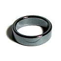 Hematite 6mm Plain Flat Band Ring Non Magnetic Size #6