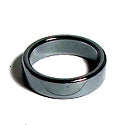 Hematite 6mm Plain Flat Band Ring Non Magnetic Size #7