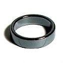 Hematite 6mm Plain Flat Band Ring Non Magnetic Size #9