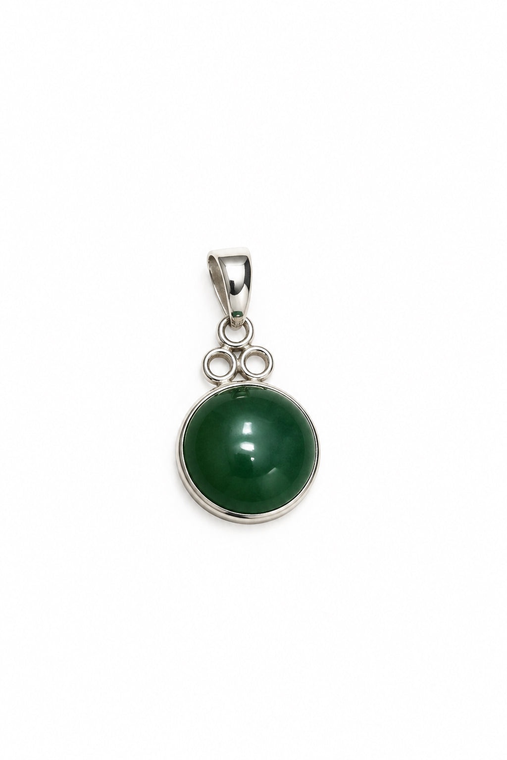 Jade Sterling Silver Pendant