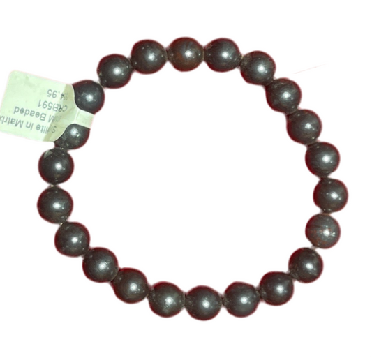 Sugilite in Matrix 8MM Beaded Bracelet