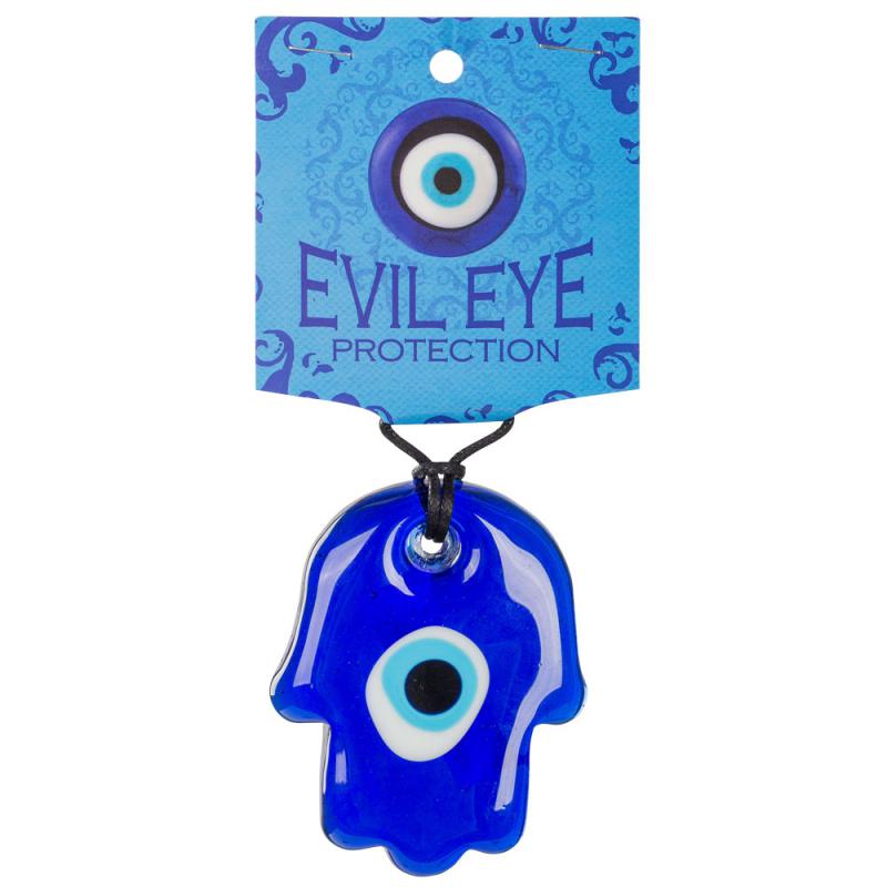 Hamsa Hand Evil Eye Wall Hanging at Namaste Bookshop near Union Square, NYC