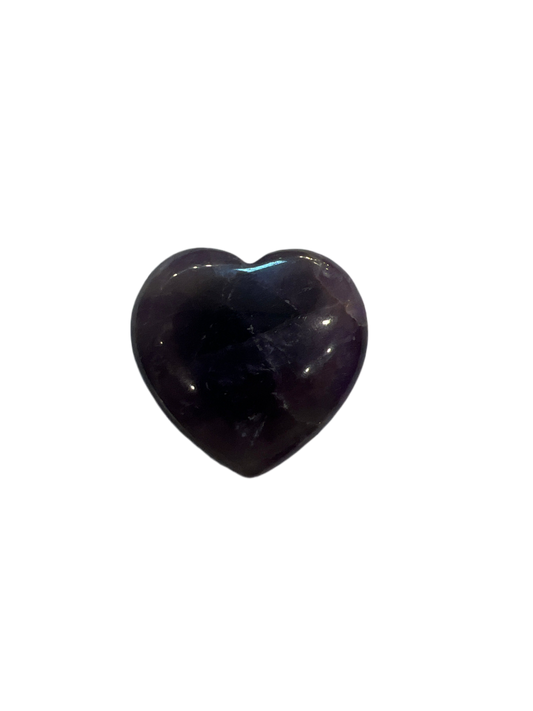 Amethyst 30mm Heart Shaped Crystal