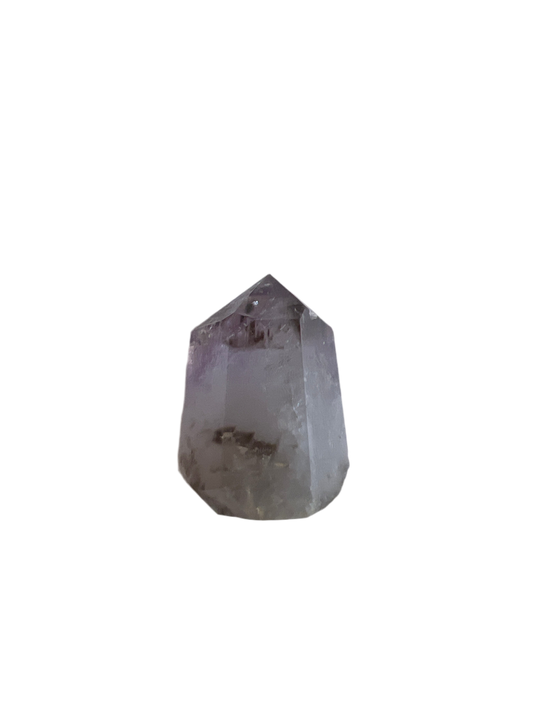 Natural Smoky Phantom Amethyst Tower Crystal
