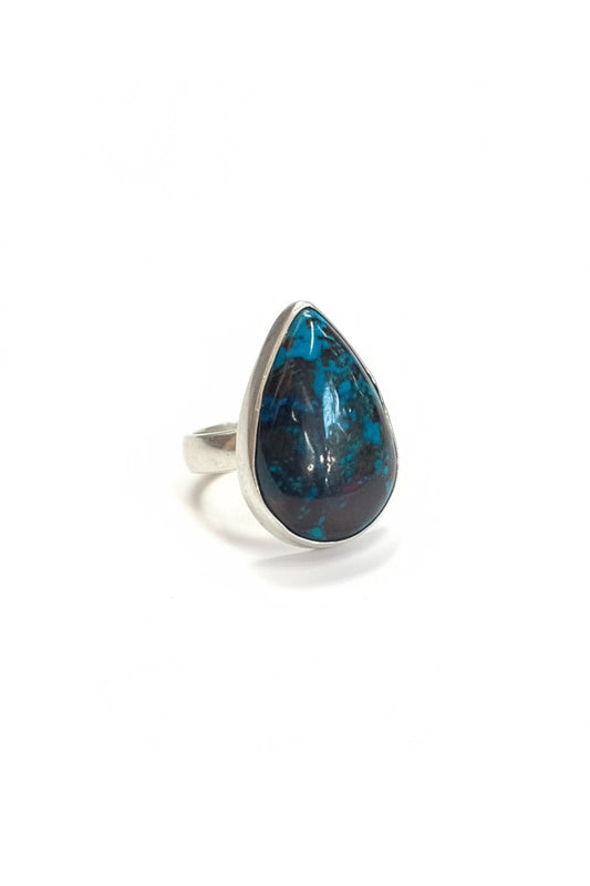 Shattuckite Drop Cab Sterling Silver Ring Size 5