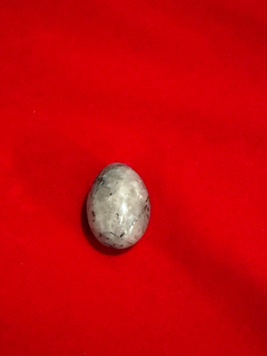 Tourmaline In Quartz Tumbled Stone