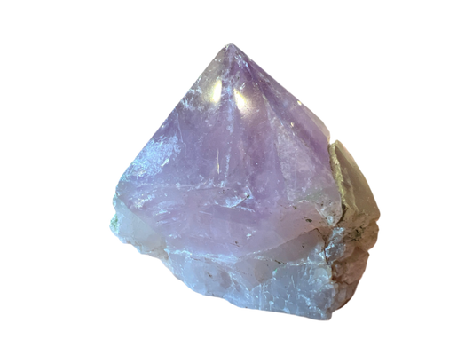 Amethyst Top Polished Point Cut Base