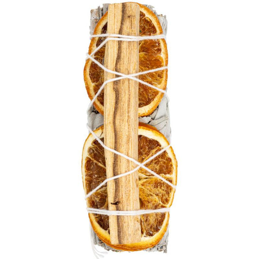 4" White Sage with Palo Santo Orange & Lavender Smudge Stick