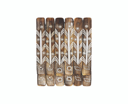 11″ Assorted Antique Wooden Ash Catchers