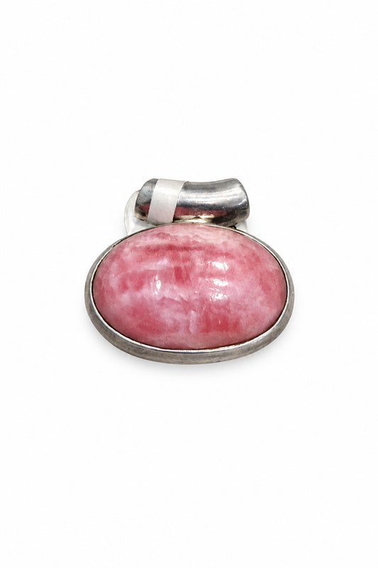 Rhodochrosite Sterling Silver Pendant