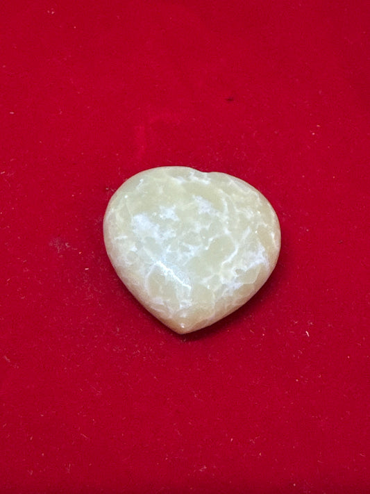 Mountain Jade 40mm Heart Shaped Crystal