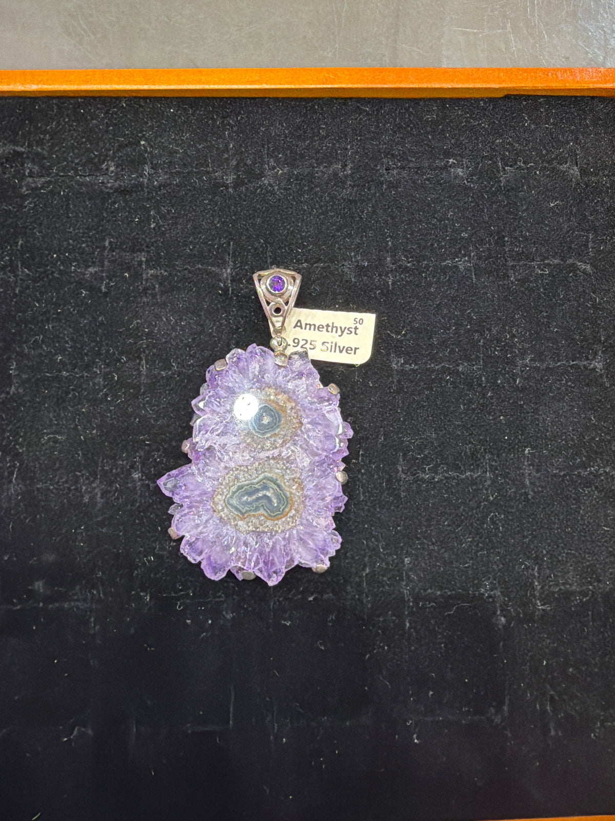 Amethyst Sterling Silver Pendant