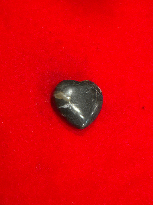 Zebra Jasper Heart Shaped 30mm Crystal