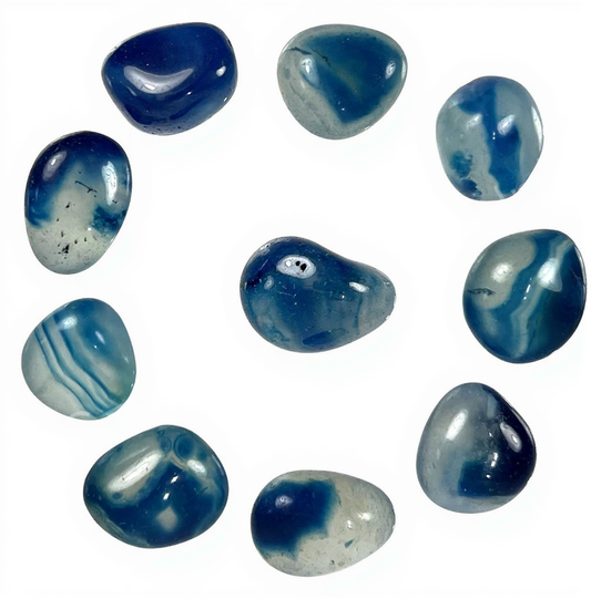 Blue Onyx 12-20MM Tumbled - India