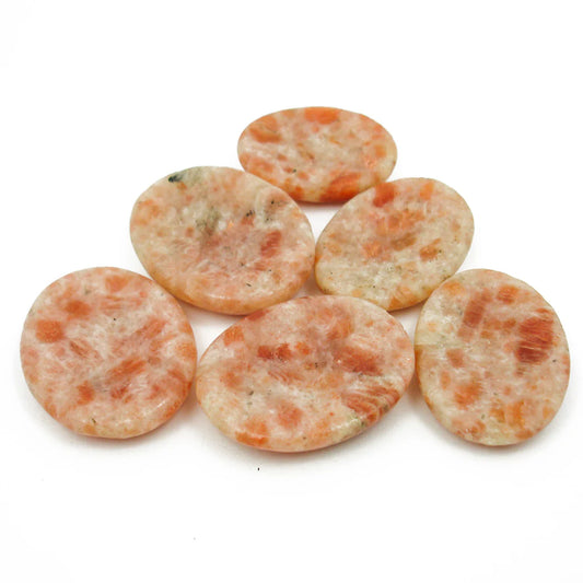 Sunstone Worry Stone 1.5-1.75" - India