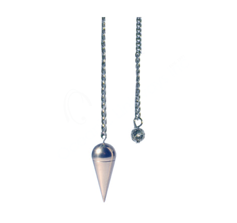 Silver Plated Brass Plain Drop Pendulums 9"