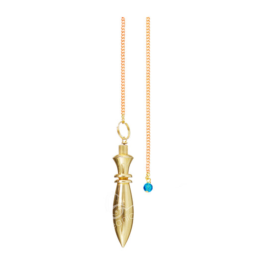 Brass Chambered Plain Egyptian Pendulums 9"