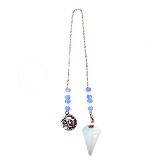 OPALITE CELESTIAL BEADED CHAIN 11.5-12″L Pendulum