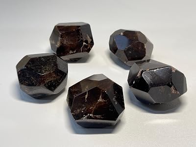 Garnet Polygon Faceted Crystal 1-1.5" - India