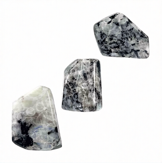Rainbow Moonstone Polished Polygon 2-3" - India