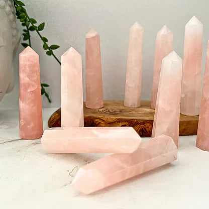 Rose Quartz Generator Tower - Madagascar 3-4"