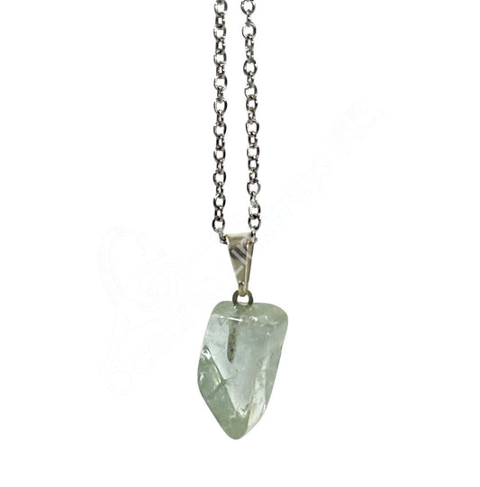 Blue Topaz Tumbled Pendant .75-1.25"