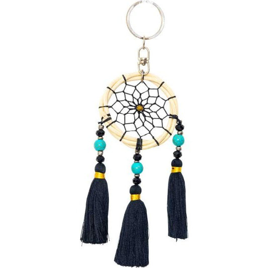 Mini Triple Black Tassels Dreamcatcher