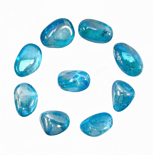 Aqua Aura Quartz Tumbled 20-35MM - Brazil