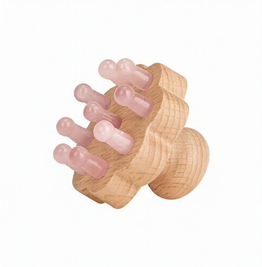 Rose Quartz Head Massager 2.5"