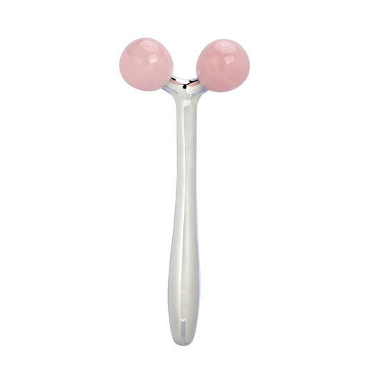 Rose Quartz Face Shaping Massager 5x2"
