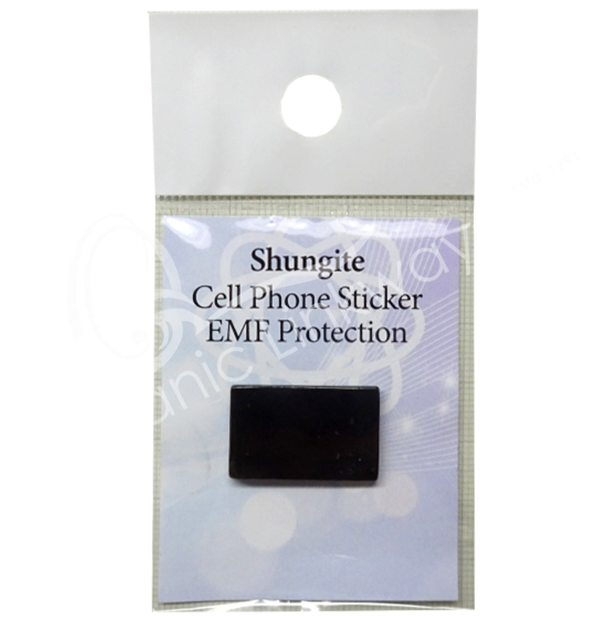 Shungite Cell Phone Sticker EMF Protection - Single Rectangle