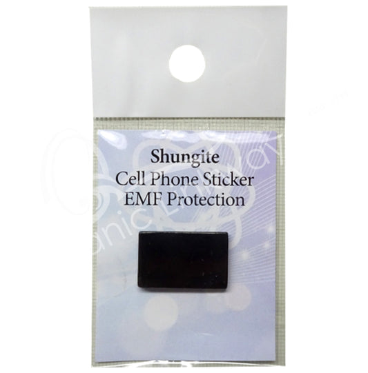 Shungite Cell Phone Sticker EMF Protection - Single Rectangle