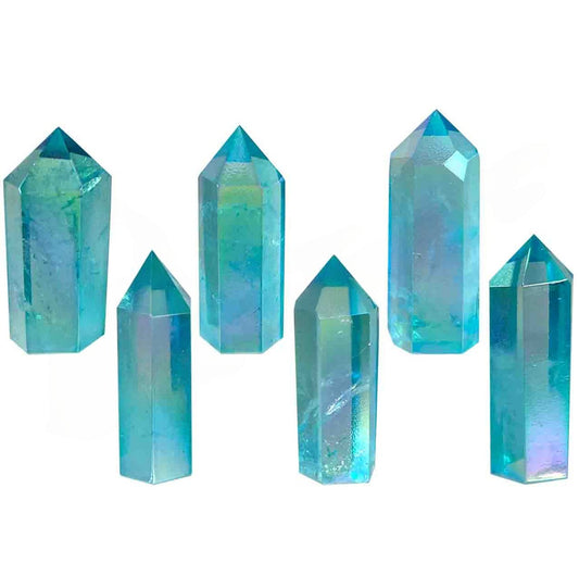 Aqua Aura Quartz Tower - 1.5-3"