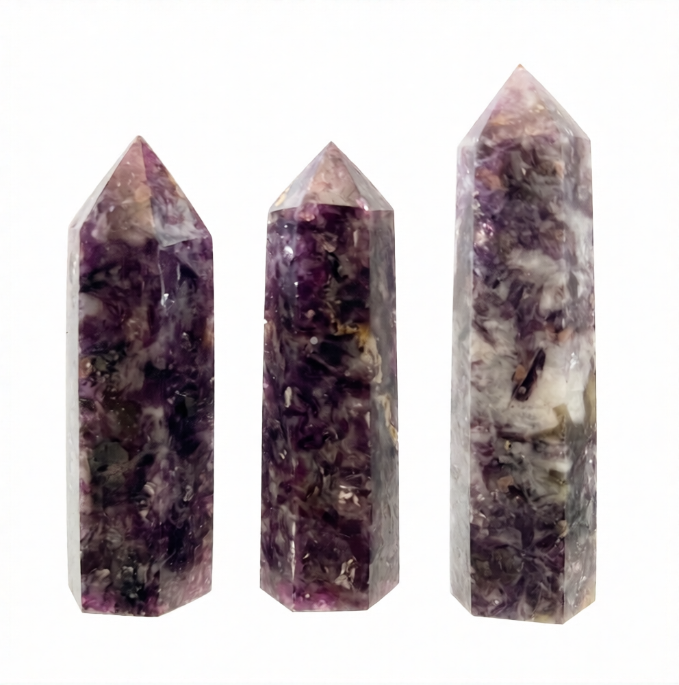 Lepidolite Tower 3-4" - Brazil at Namaste Bookshop near Union Square, NYC