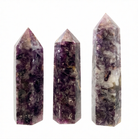 Lepidolite Tower 3-4" - Brazil at Namaste Bookshop near Union Square, NYC