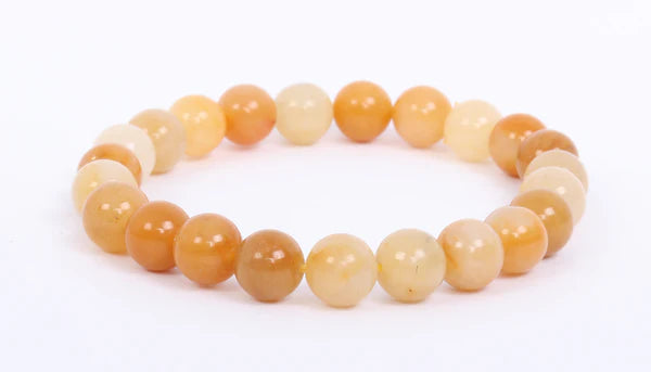 Yellow Jade 8mm Beaded Bracelets