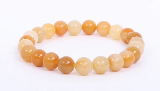Yellow Jade 8MM Beaded Bracelets